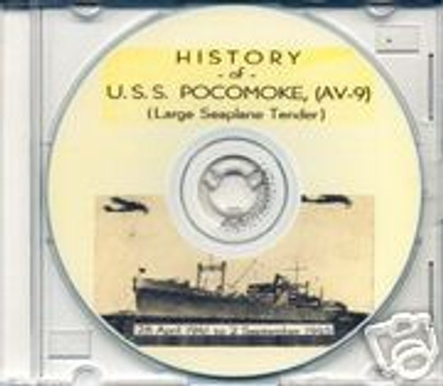 USS Pocomoke AV 9 CRUISE BOOK War Log WWII CD Navy