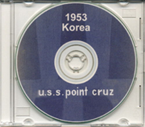 USS Point Cruz CVE 119 CRUISE BOOK Log Korea 1953 CD