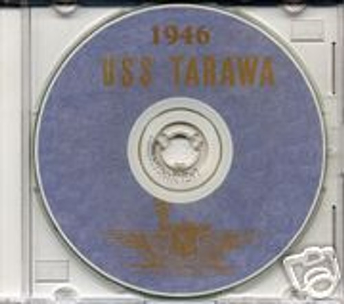 USS Tarawa CV 40 CRUISE BOOK War Log WWII 1946 CD Navy