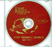 USS Theodore E Chandler DD 717 1955 Cruise Book CD