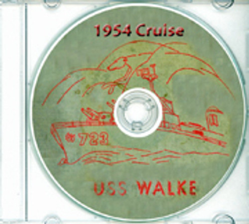 USS Walke DD 723 1954 Westpac Cruise Book CD