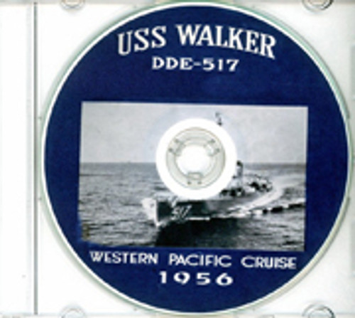 USS Walker DDE 517 1956 Westpac Cruise Book CD
