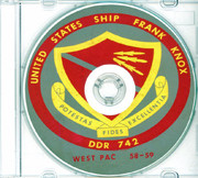 USS Frank Knox DDR 742 CRUISE BOOK Log 1958 - 1959 CD