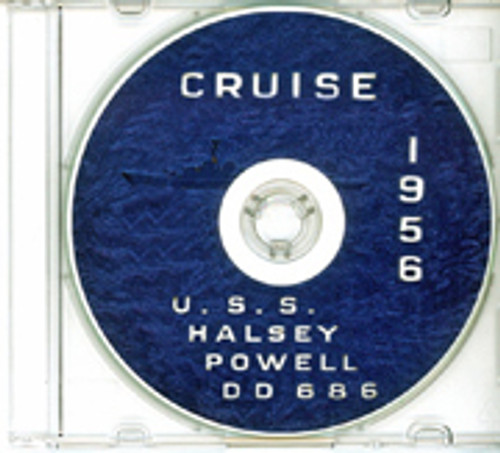 USS Halsey Powell DD 686 CRUISE BOOK Log 1956 CD