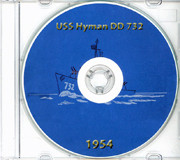 USS Hyman DD 732 1954 CRUISE BOOK Log CD