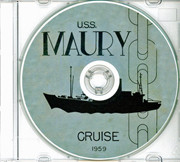 USS Maury AGS 16 1959 Med CRUISE BOOK Log CD