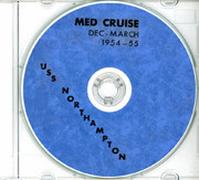 USS Northampton CLC 1 1954 - 1955 CRUISE BOOK Log CD