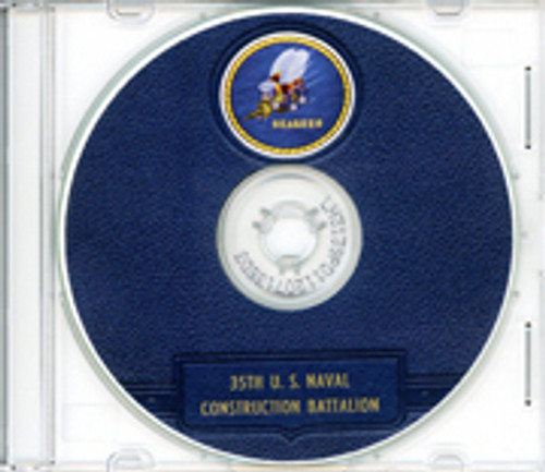 Seabees 35th Naval Construction Battalion Log WWII CD