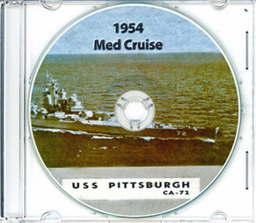 USS Pittsburgh CA 72 1953 1954 Med Cruise Book CD