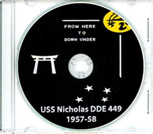 USS Nicholas DDE 449 Westpac and Australia CRUISE BOOK Log 1957 - 1958  CD