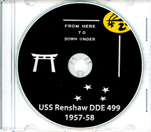 USS Renshaw DDE 499 Westpac and Australia CRUISE BOOK Log 1957 - 1958  CD