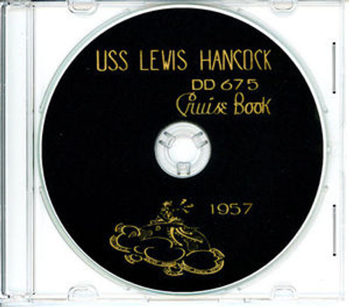 USS Lewis Hancock DD 675 1957 Cruise Book CD