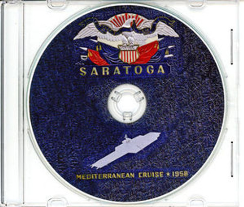 USS Saratoga CVA 60 1958 Med Cruise Book CD