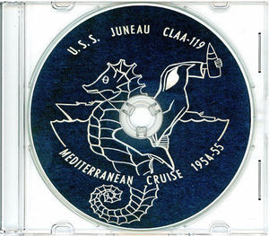 USS Juneau CLAA 119 CRUISE BOOK Log MED 1954 - 1955 CD