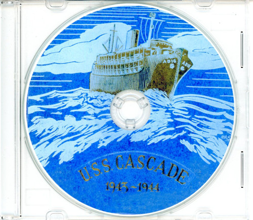 USS Cascade AD 16 WWII CRUISE BOOK CD Navy USN