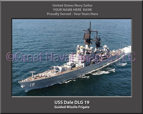 USS Dale DLG 19 Personal Ship Canvas Print Photo US Navy Veteran Gift #2
