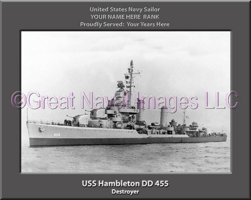 USS Hambleton DD 455 Photo