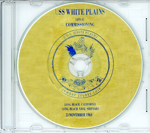USS White Plains AFS 4 Commissioning Program on CD 1968 Plank Owner