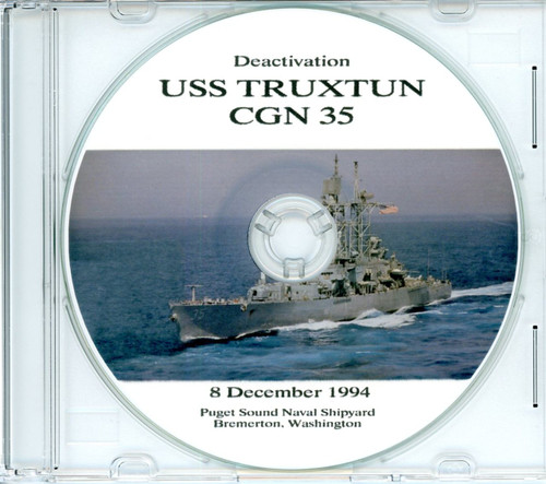 USS Truxtun CGN 35 Deactivation Program on CD 1994 Plank Owner