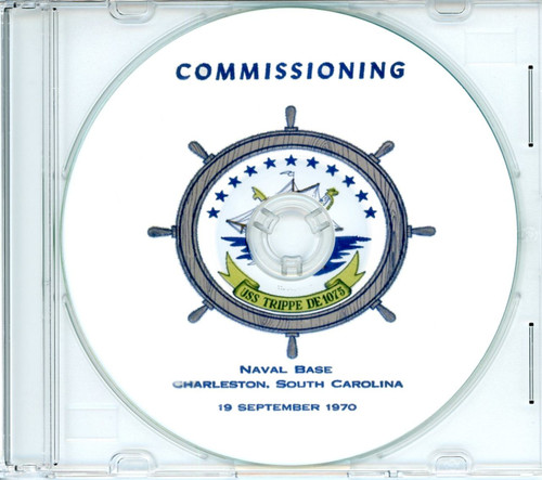 USS Trippe DE 1075 Commissioning Program on CD 1970 Plank Owner