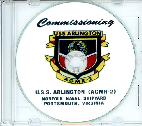USS Arlington AGMR 2 Commissioning Program on CD 1966 Plank Owner