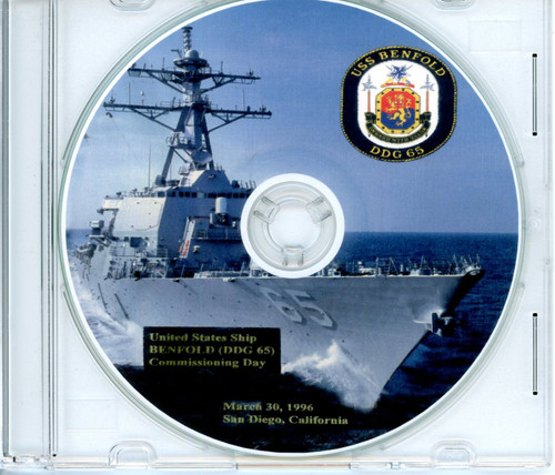 USS Benfold DDG 652 Commissioning Program on CD 1996 Plank Owner