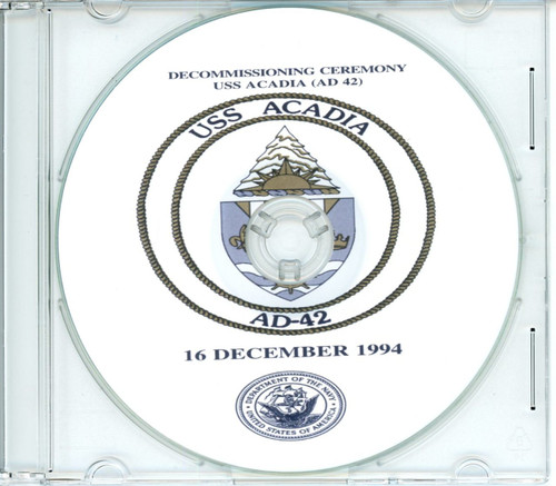 USS Acadia AD 427 Decommissioning Program on CD 1994