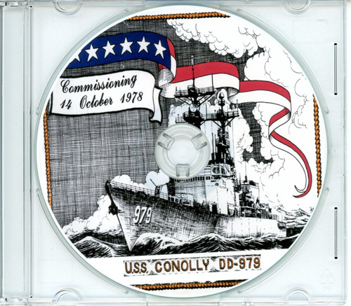 USS Conolly DD 979 Commissioning Program on CD 1978 Plank Owner