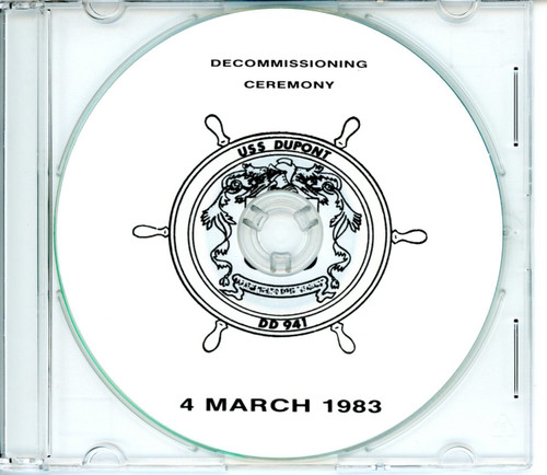 USS Dupont DD 941 Decommissioning Program on CD 1983