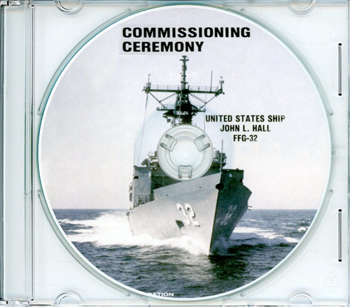 USS John L Hall FFG 32 Commissioning Program on CD 1982