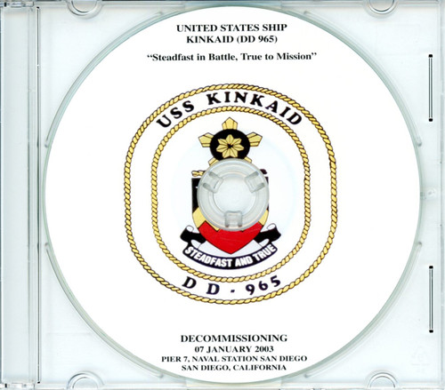 USS Kinkade DD 965  Decommissioning Program on CD 2003