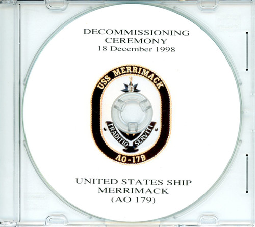 USS Merrimack AO 179 Decommissioning Program on CD 1998