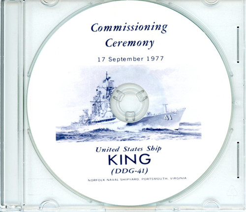 USS King DDG 41 Commissioning Program on CD 1977