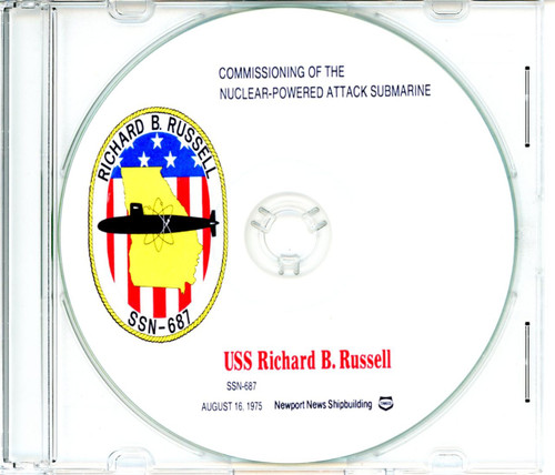 USS Richmond B Russell SSN 687 Commissioning Program on CD 1975