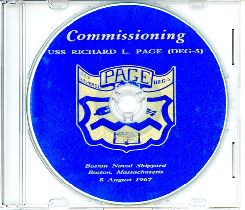 USS Richard L Page DEG 5 Commissioning Program on CD 1967
