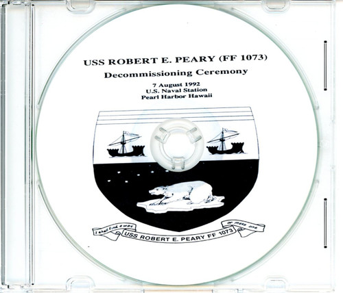USS Robert E Peary FF 1073 Commissioning Program on CD 1992