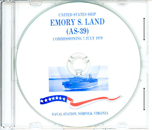 USS Emory S Land AS 39 Commissioning Program on CD 1979