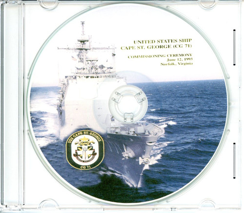 USS Cape St George CG 71 Commissioning Program on CD 1993