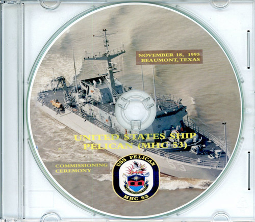 USS Pelican MHC 53 Commissioning Program on CD 1995 Plank Owner