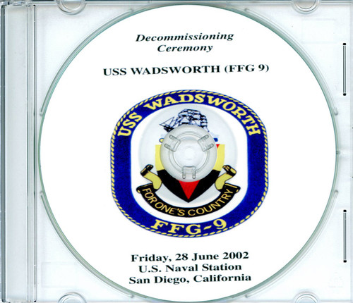 USS Wadsworth FFG 9 Decommissioning Program on CD 2002