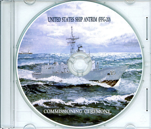 USS Antrim FFG 20 Commissioning Program on CD 1981 Plank Owner
