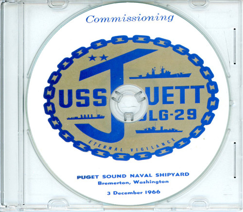 USS Jouett DLG 29 Commissioning Program on CD 1966 Plank Owners