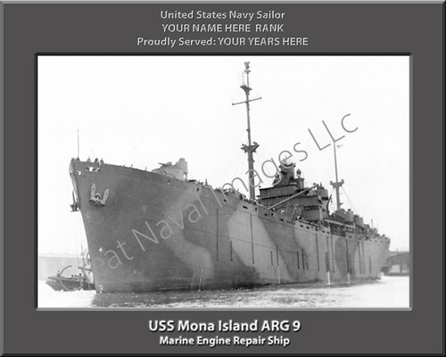 USS Mona Island ARG 9 Personalized Ship 2 Photo Canvas Print