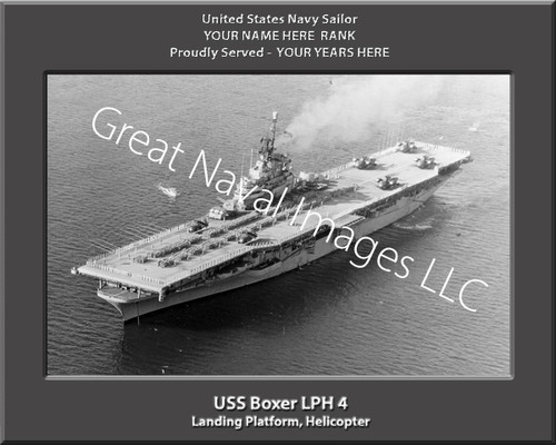 USS Boxer LHD 4 Personalized Ship 3 Canvas Print