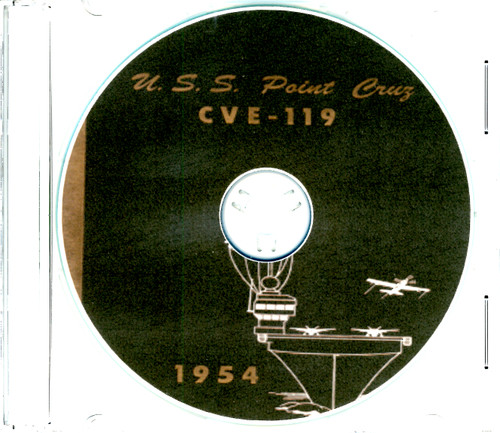 USS Point Cruz CVE 119 1954 WESTPAC Cruise Book CD