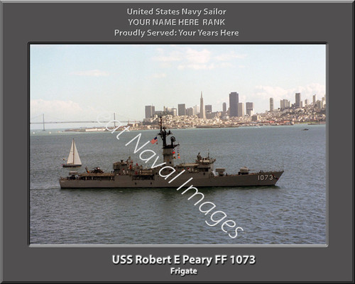 USS Robert E Peary FF 1073 Personal Ship Canvas Print 2