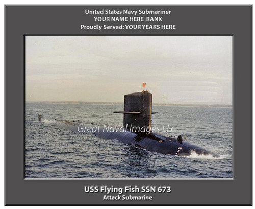 USS Flying Fish SSN 673 Submarine Photo Print - Great Naval Images LLC