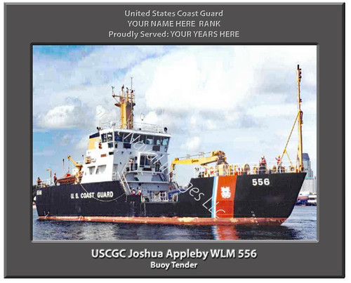 USCGC Joshua Appleby WLM 556 Personalized Cutter Canvas Print
