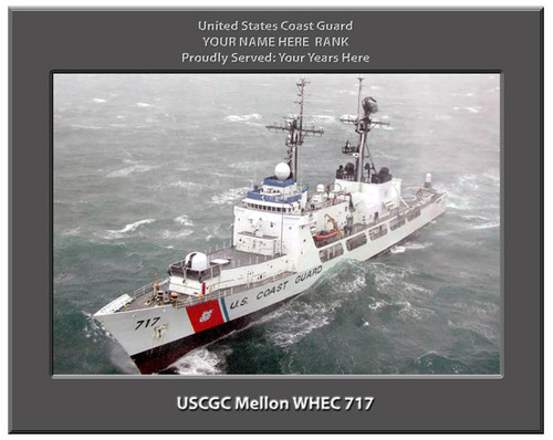USCGC Mellon WHEC 717 Personalized Cutter Canvas Print