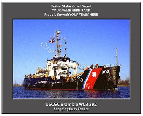 USCGC Bramble WLB 392 Personalized Cutter Canvas Print